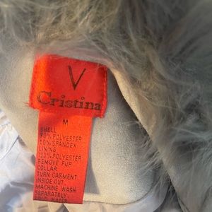 Florentina V Neck Faux Fur Jacket
